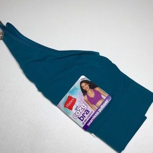 Hanes Get Cozy Bra 3X Wire Free 50-52 C D DD